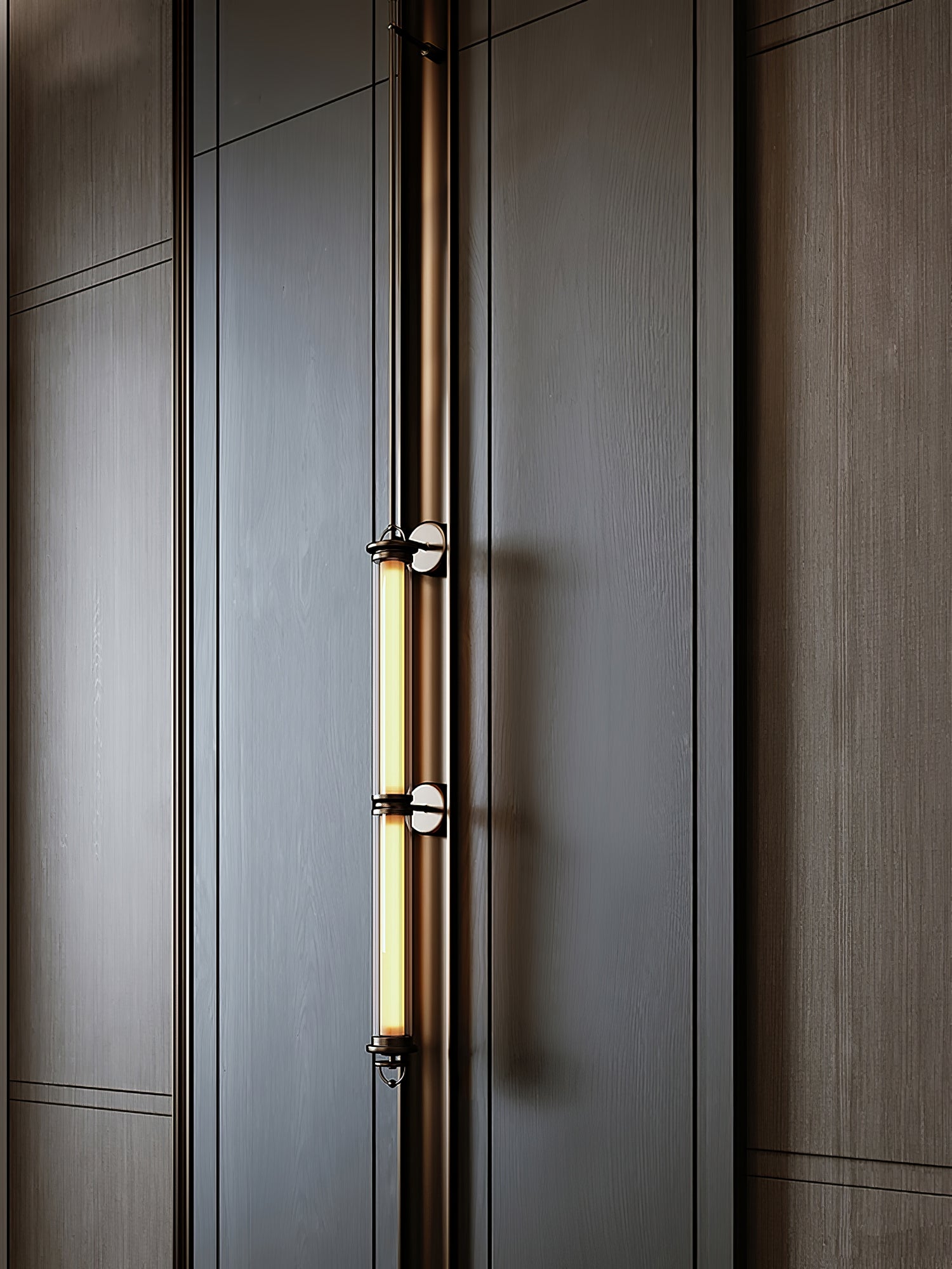 メリディアン垂直壁取り付け用燭台