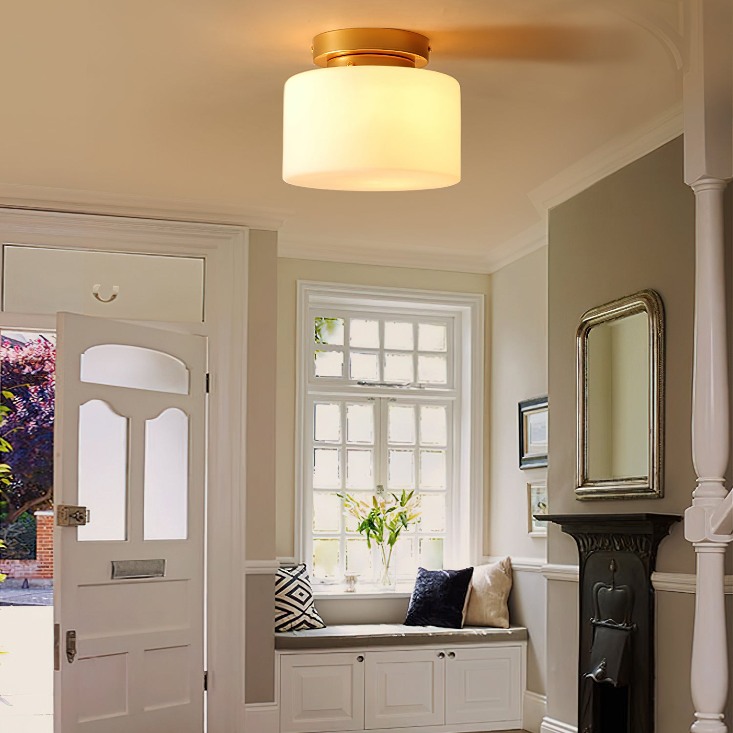 Tatum Glass Ceiling Light