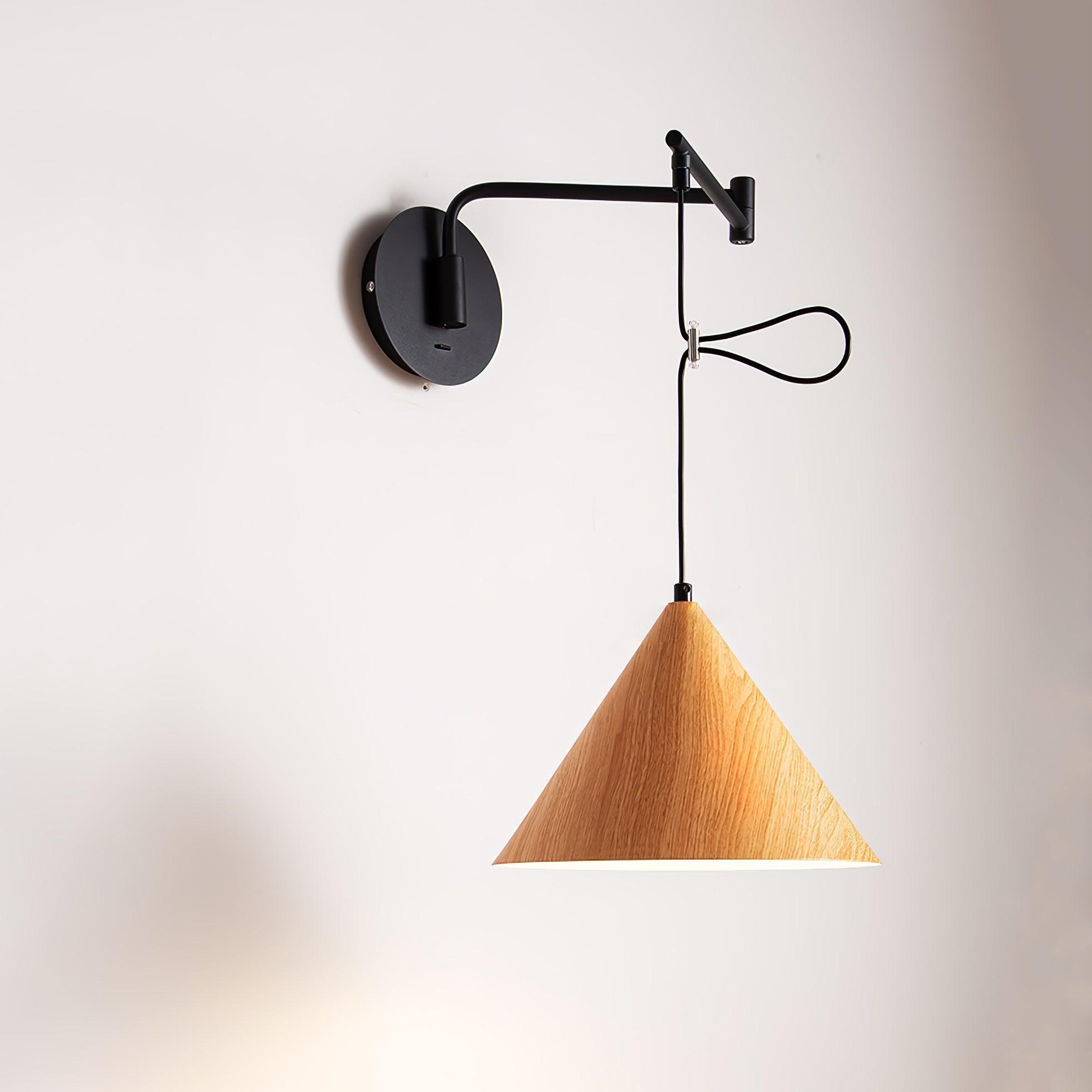 コーンスイングアームウォールランプ