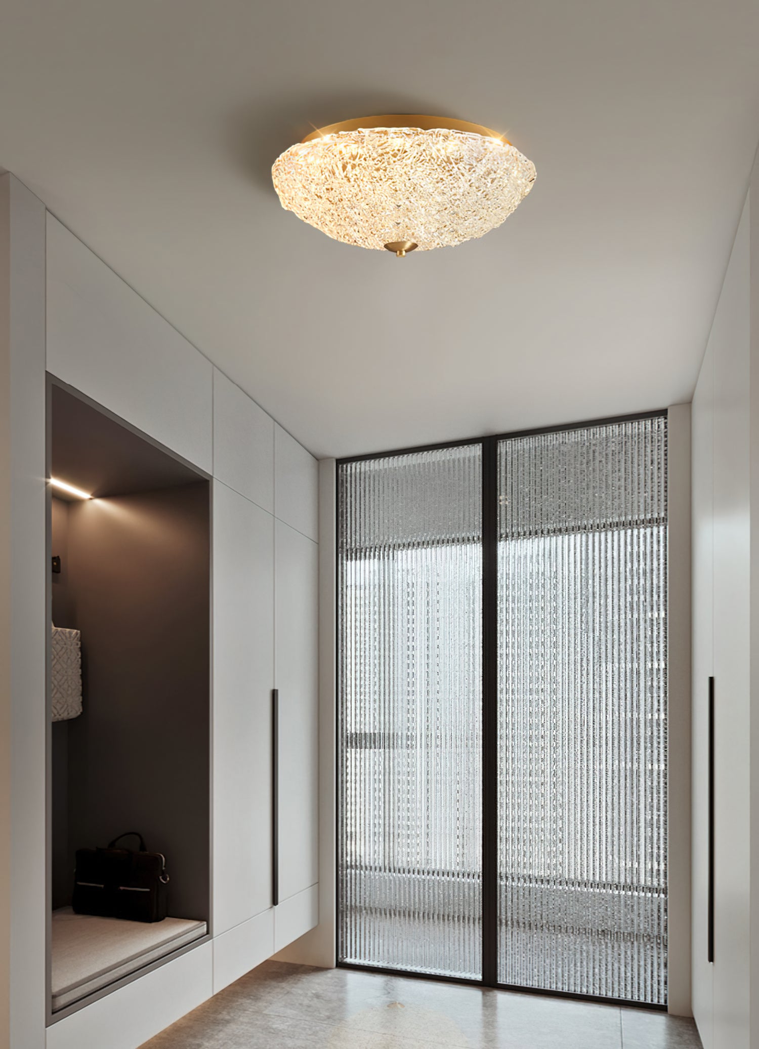 Crystal Wave Ceiling Light