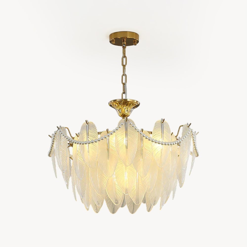 クリスタルフェザーシャンデリア