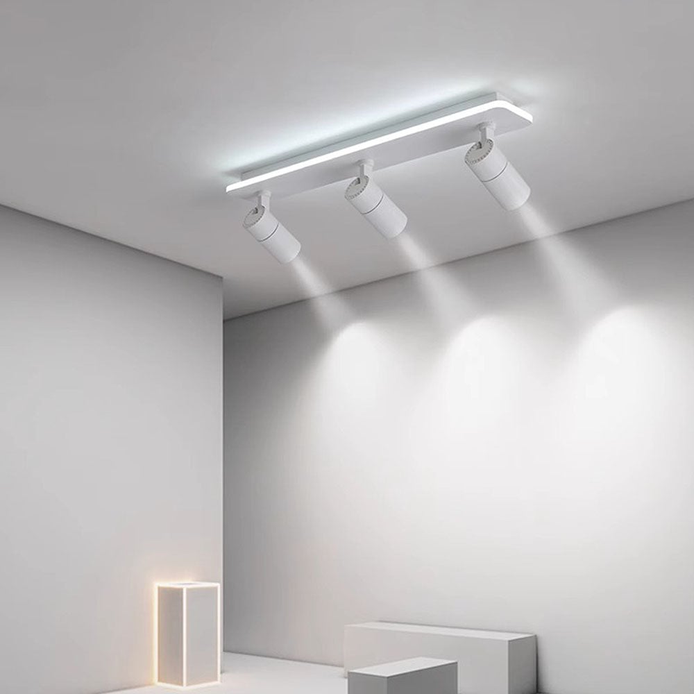 キッチン用のシンプルなトラック天井（白黒）