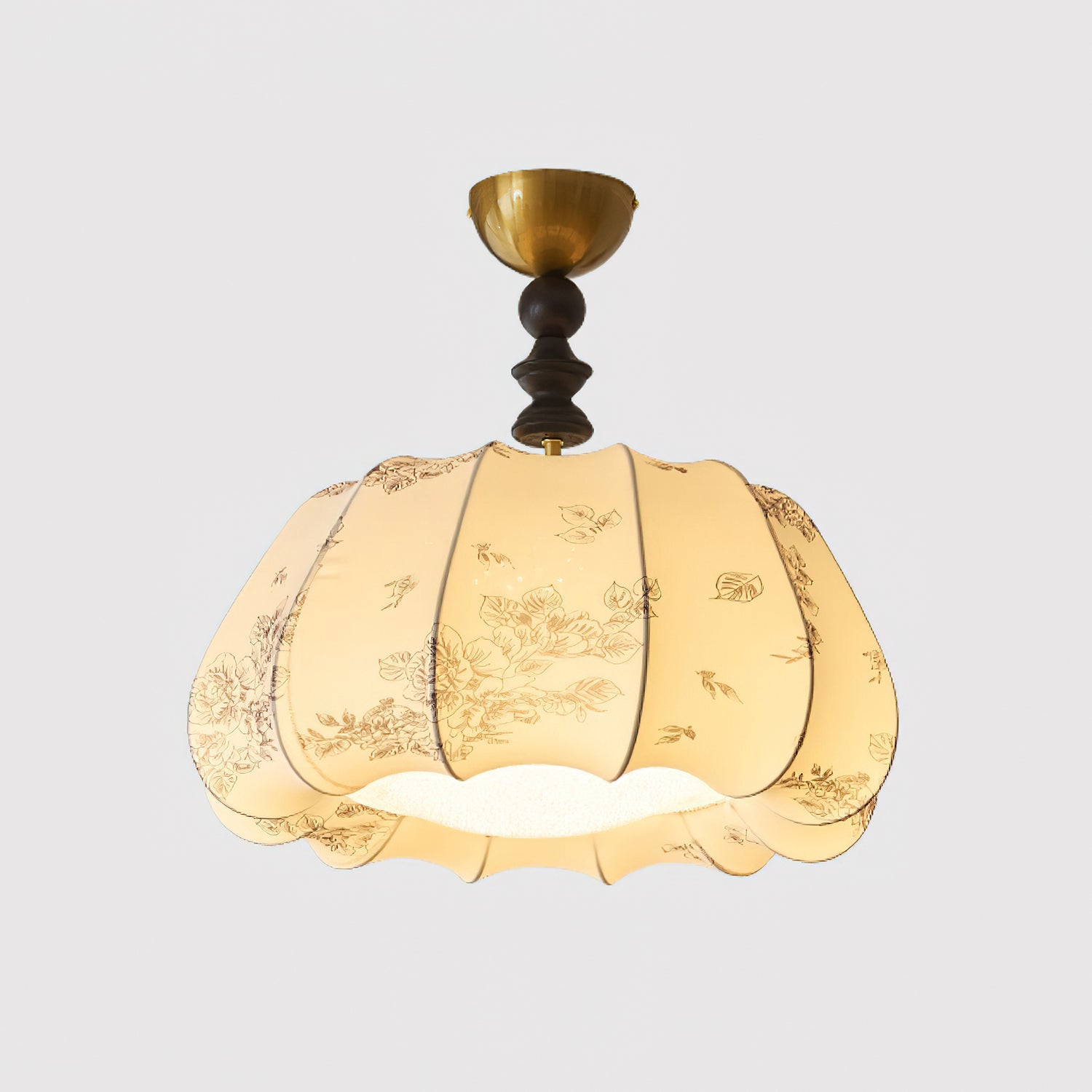 パンプキンブロッサムシーリングランプ