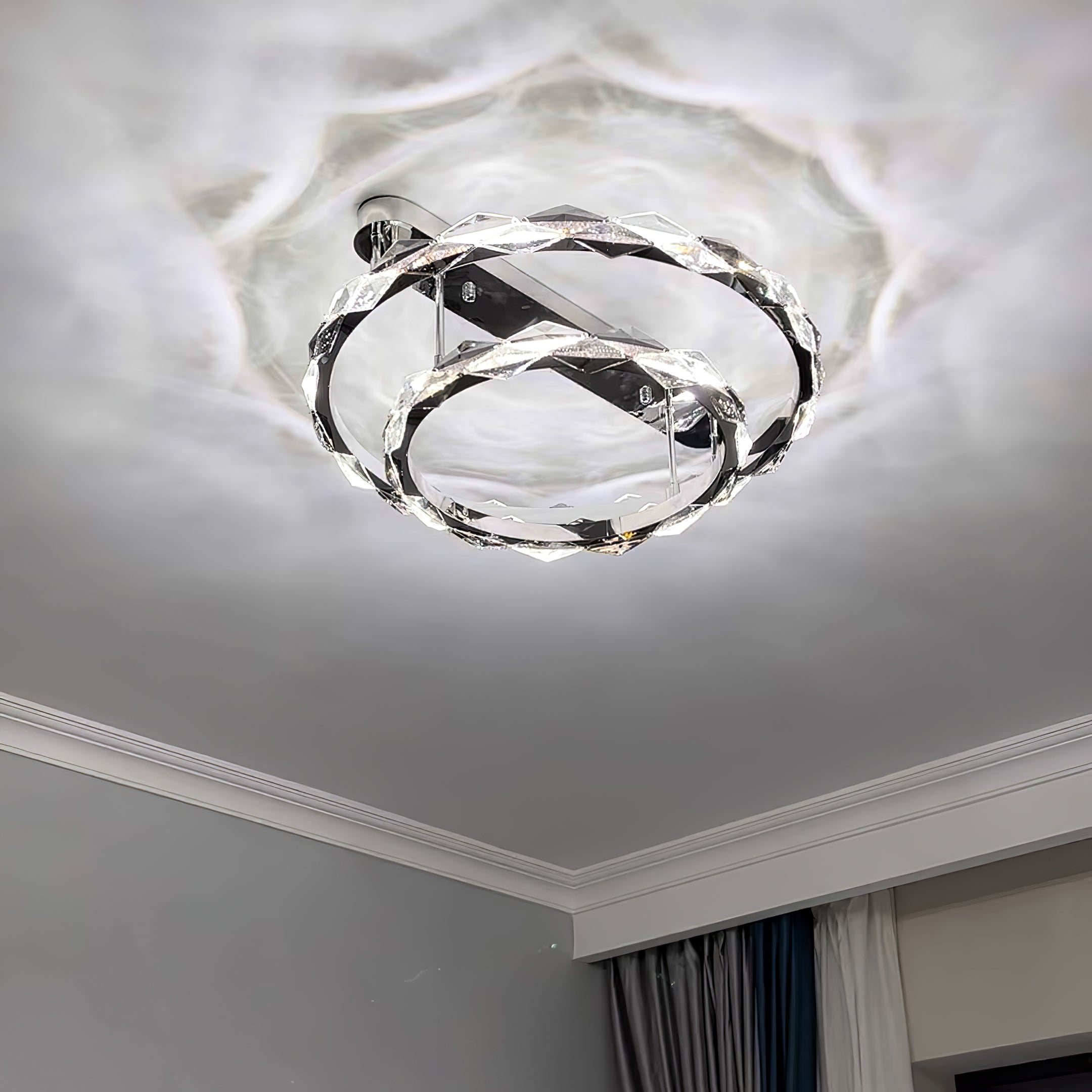 Rhombus Crystal Ceiling Lamp