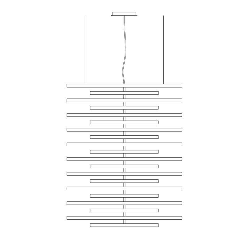 ピアノキー ブラックシャンデリア