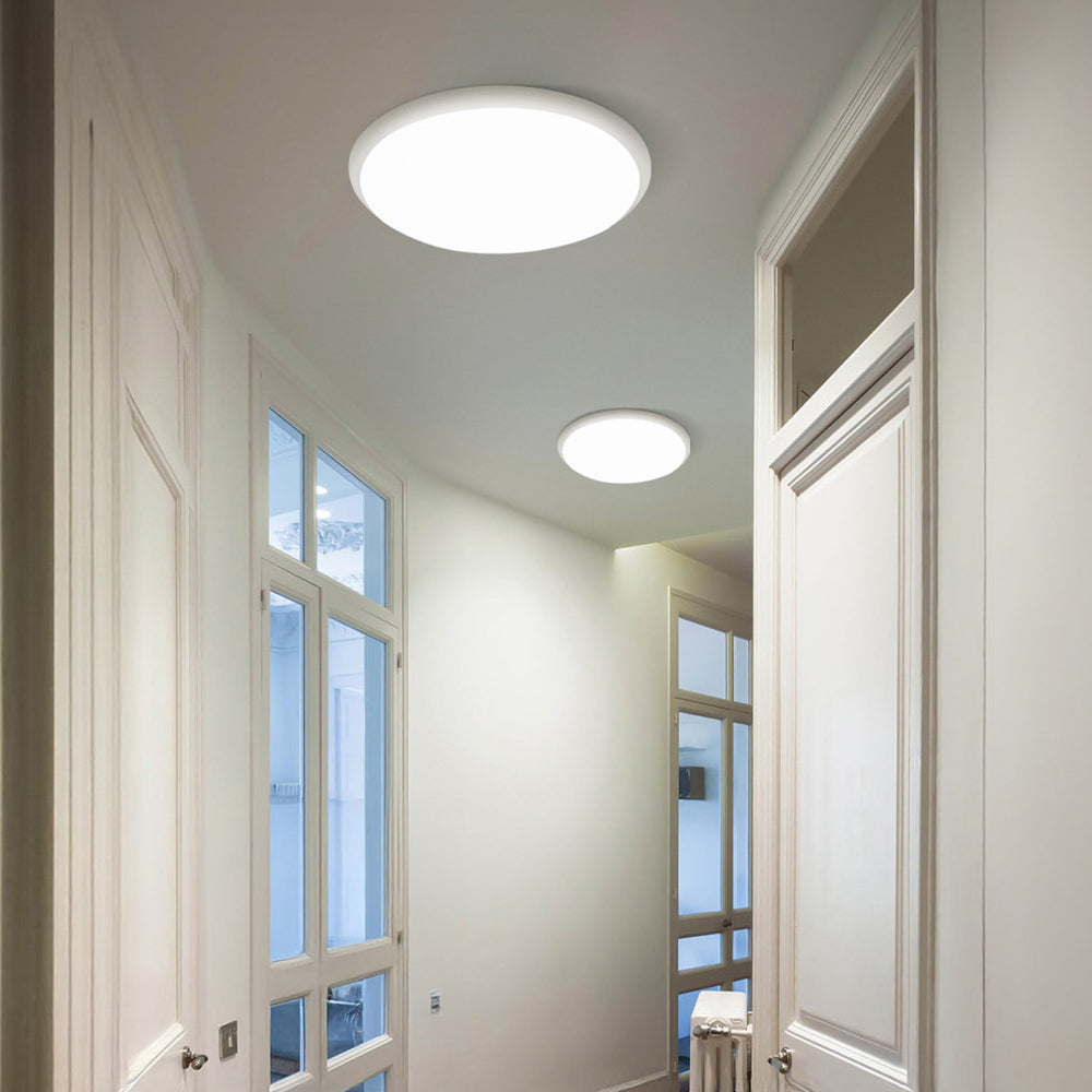 モダンな丸型ホワイトアクリルLEDリビングルーム天井照明