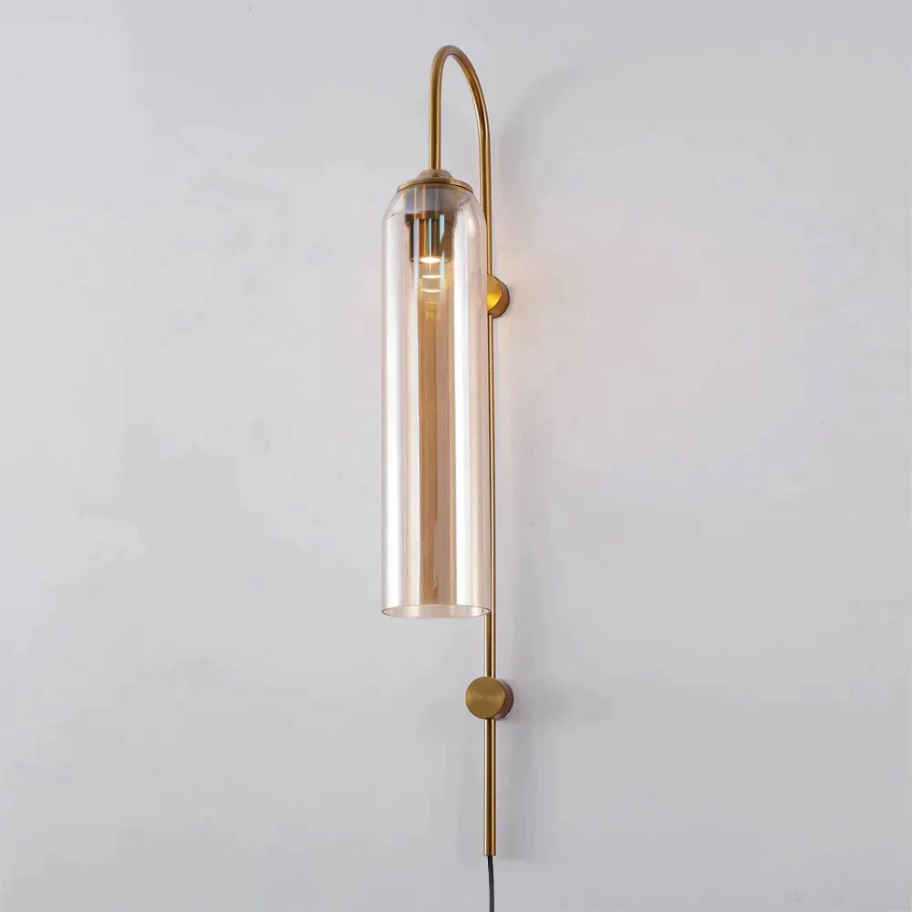 Modern Glass Plug-In Wall Lamp