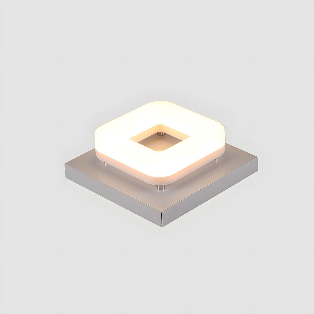 モダンなスクエアアクリルLED廊下天井ライト