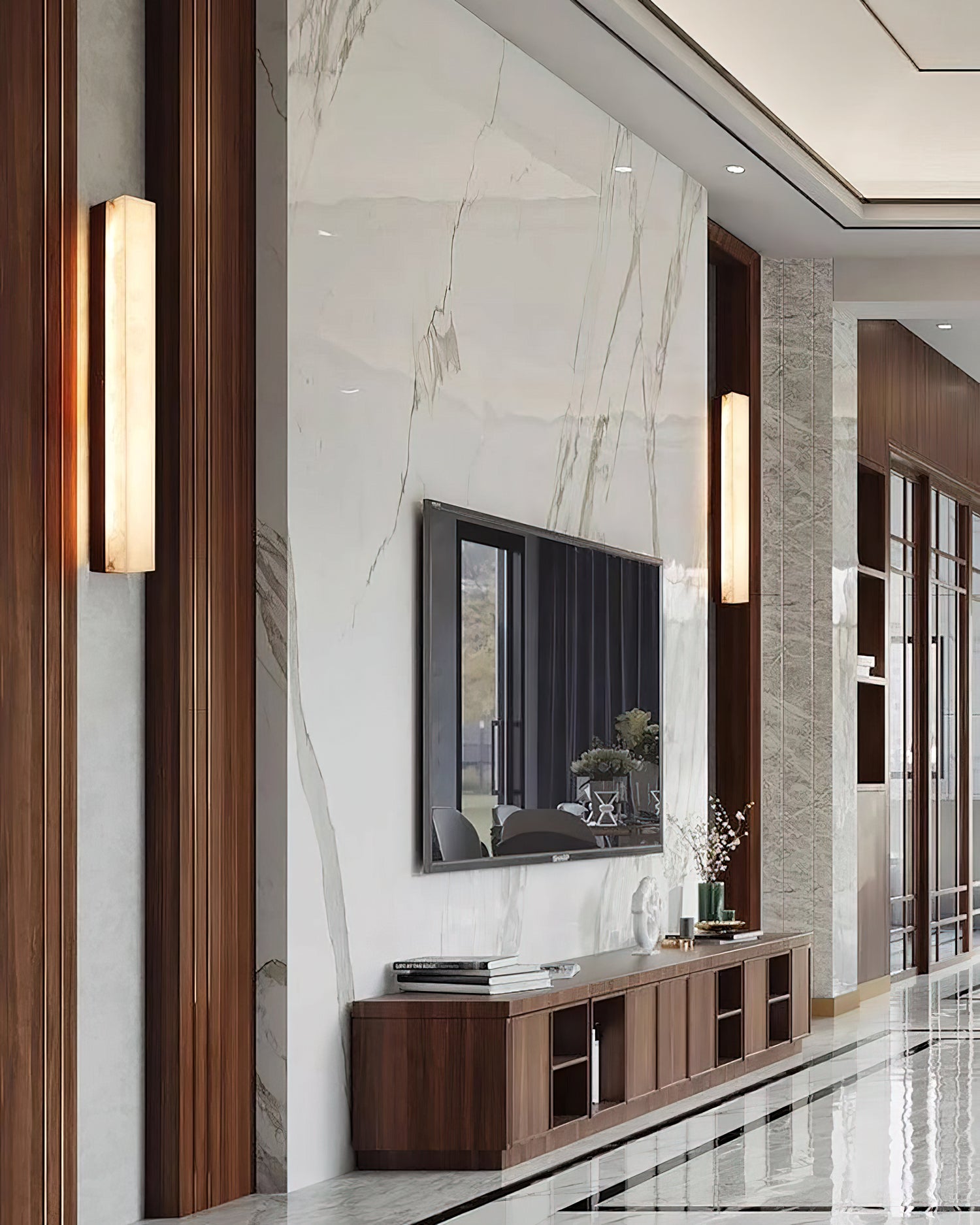 デラニー アラバスター ウォールランプ