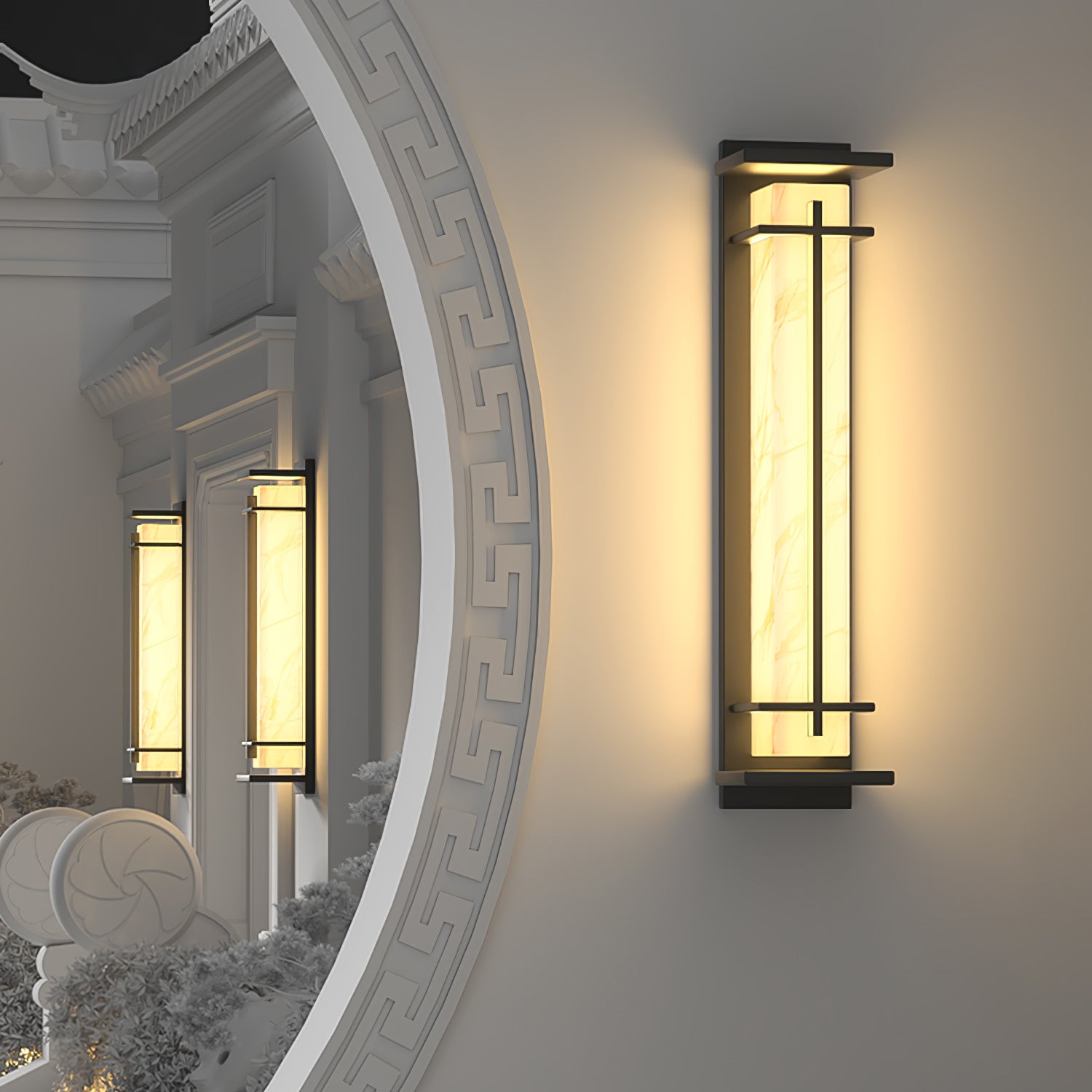 スクエア屋外壁掛けライト