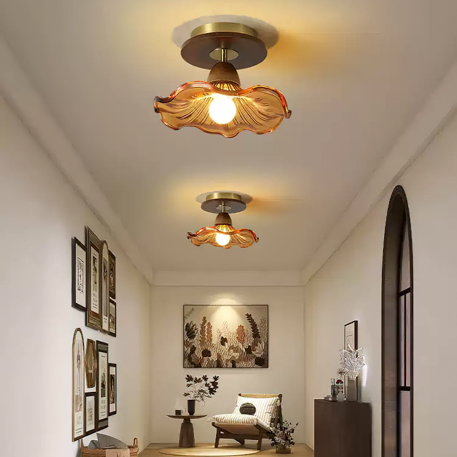 ヒーニーフラワーシーリングライト