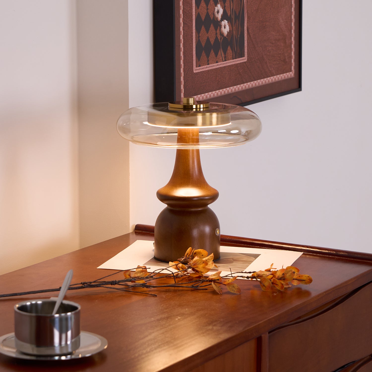 ノヴァ木製テーブルランプ