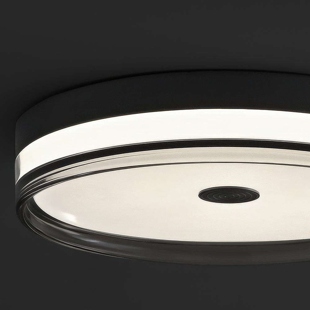 ミニマリストモダンブラックアクリルLEDリビングルームシーリングライト