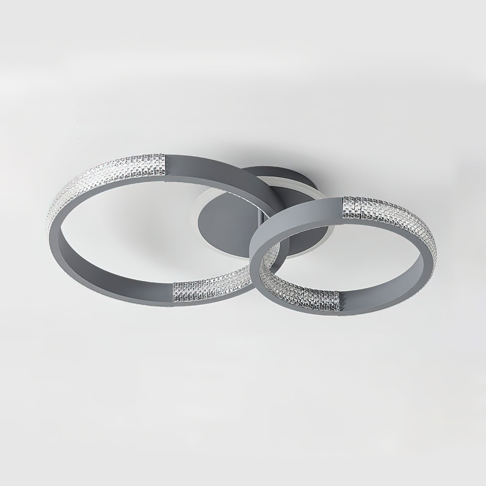 モダンなダブルリング天井ランプ