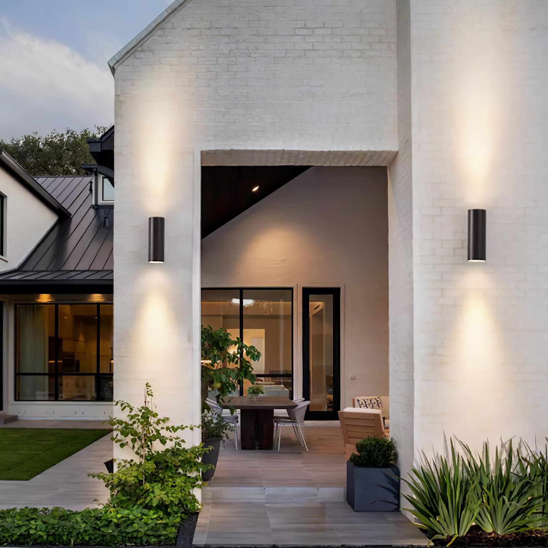 円筒形屋外ウォールライト