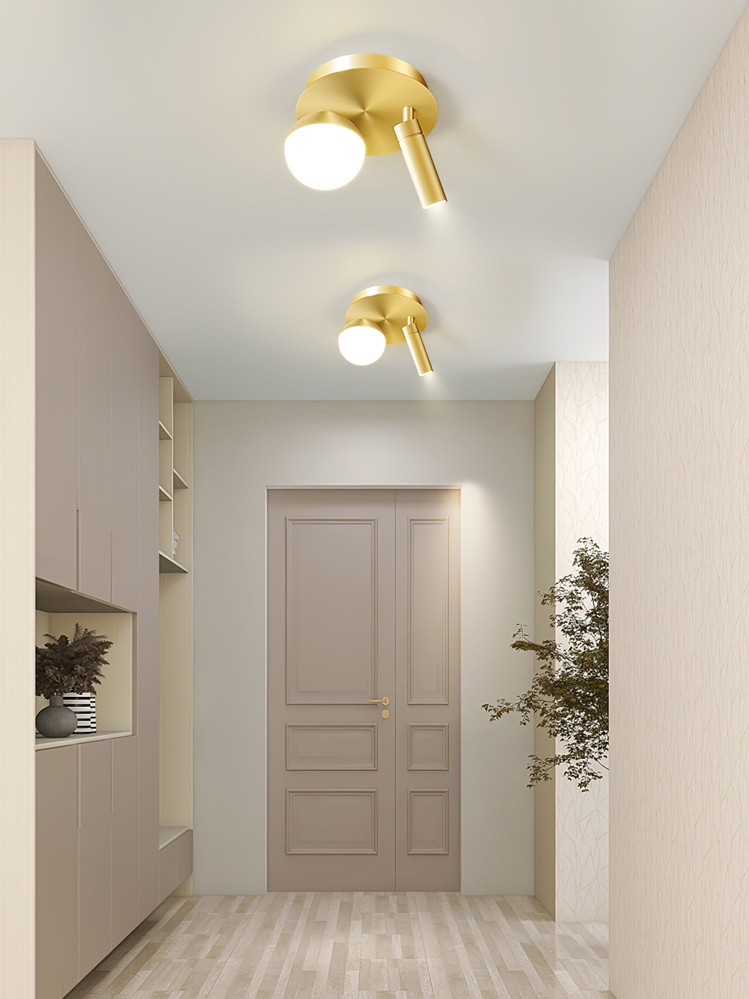 丸型スポットライト天井照明