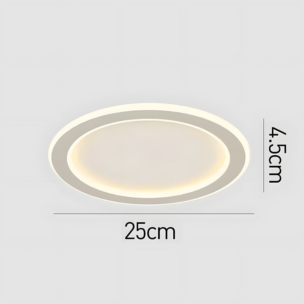 ミニマリストなホワイトアクリルLEDリビングルームシーリングライト