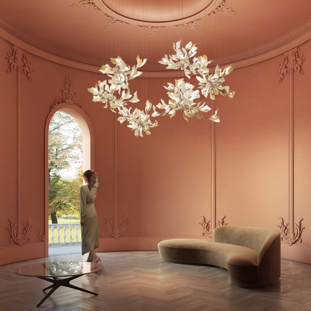 Gingko Chandelier F