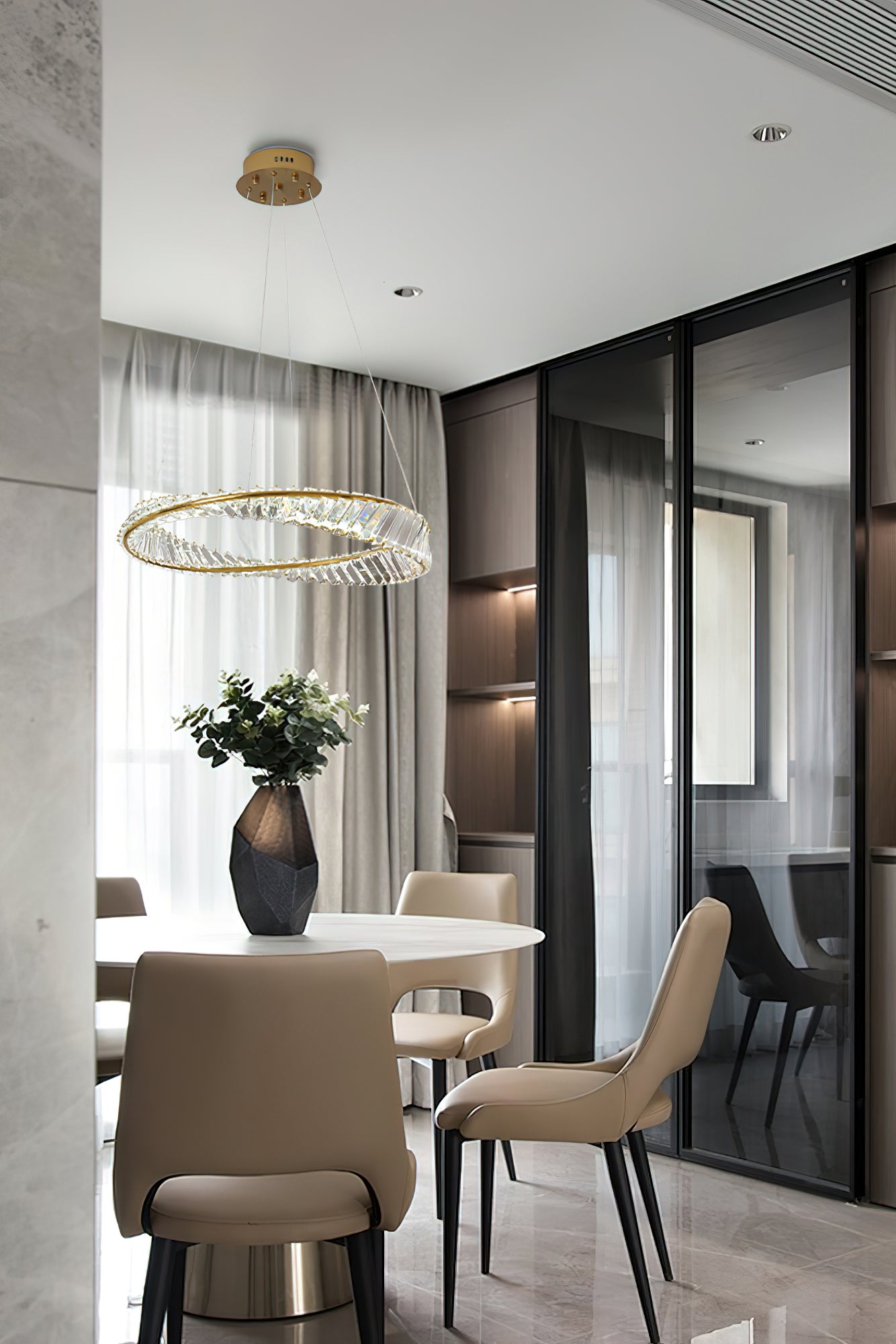 Ous クリスタル リング シャンデリア