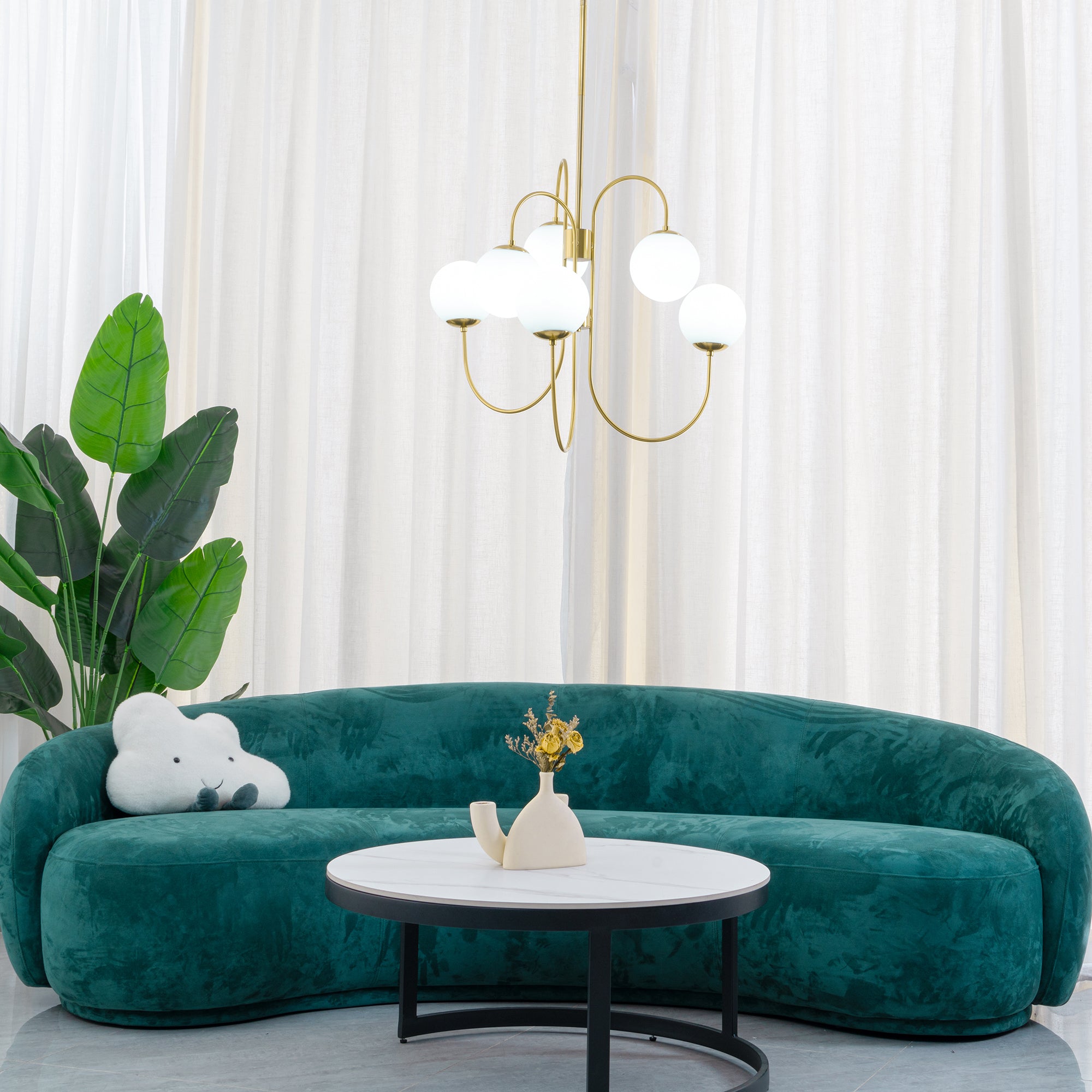 グースネックシャンデリア