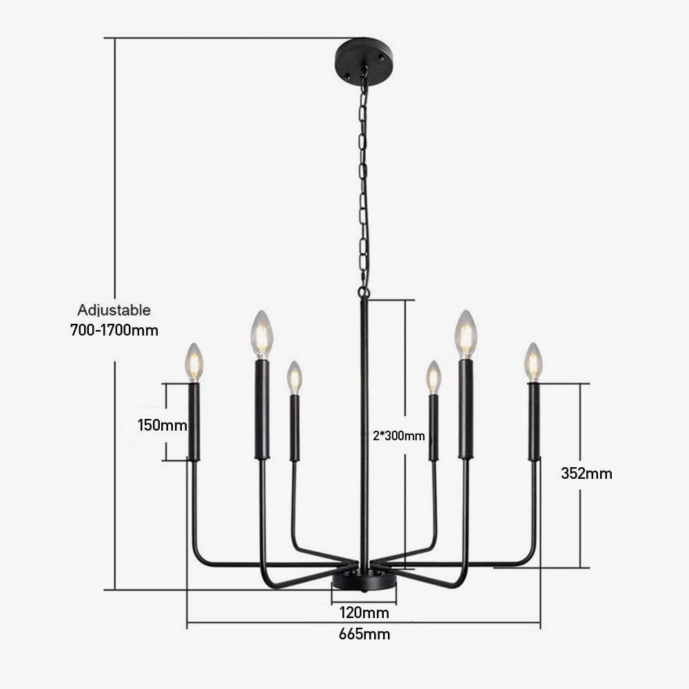 リビングルームに最適なモダンなインダストリアルアイアンペンダントライト