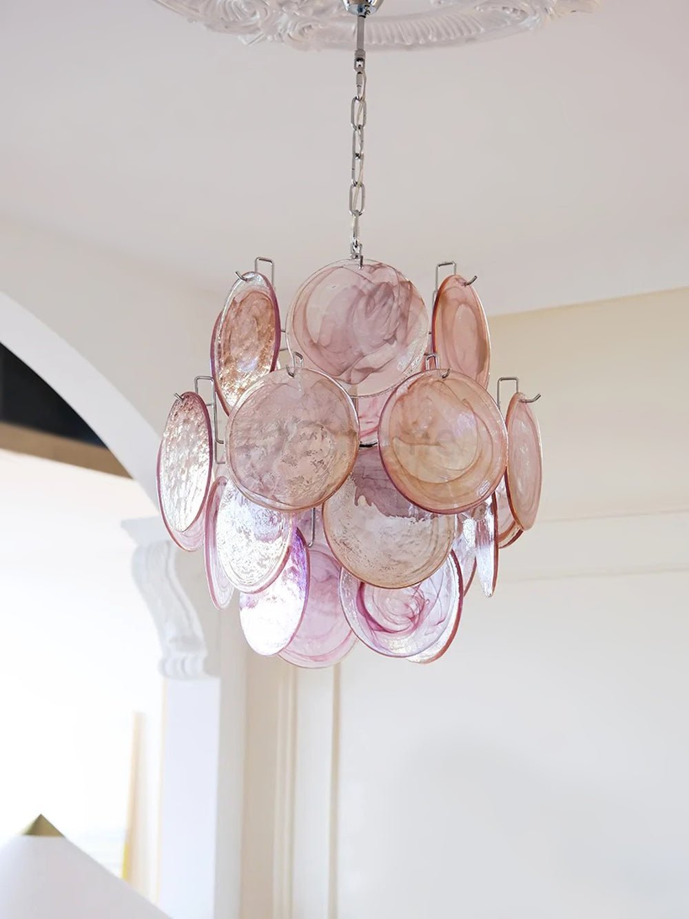 Loire Valley Glass Chandelier