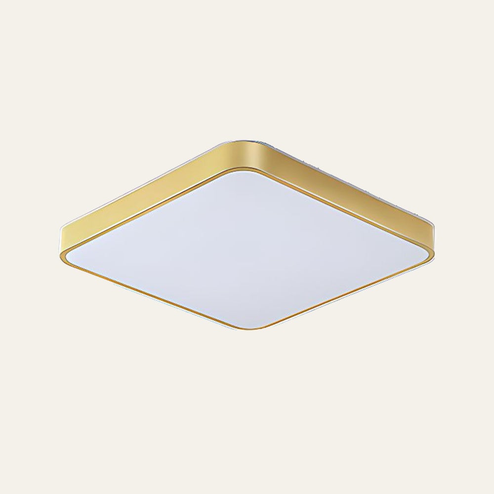 シックなゴールドアイアンLED寝室用シーリングライト