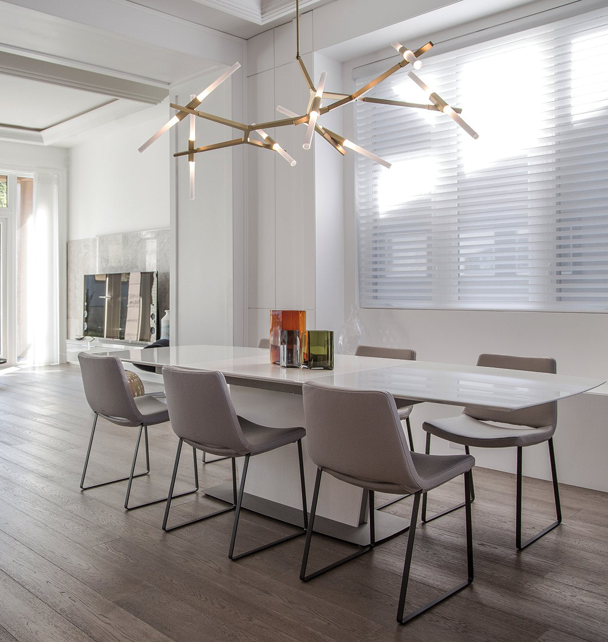 木の枝のシャンデリア