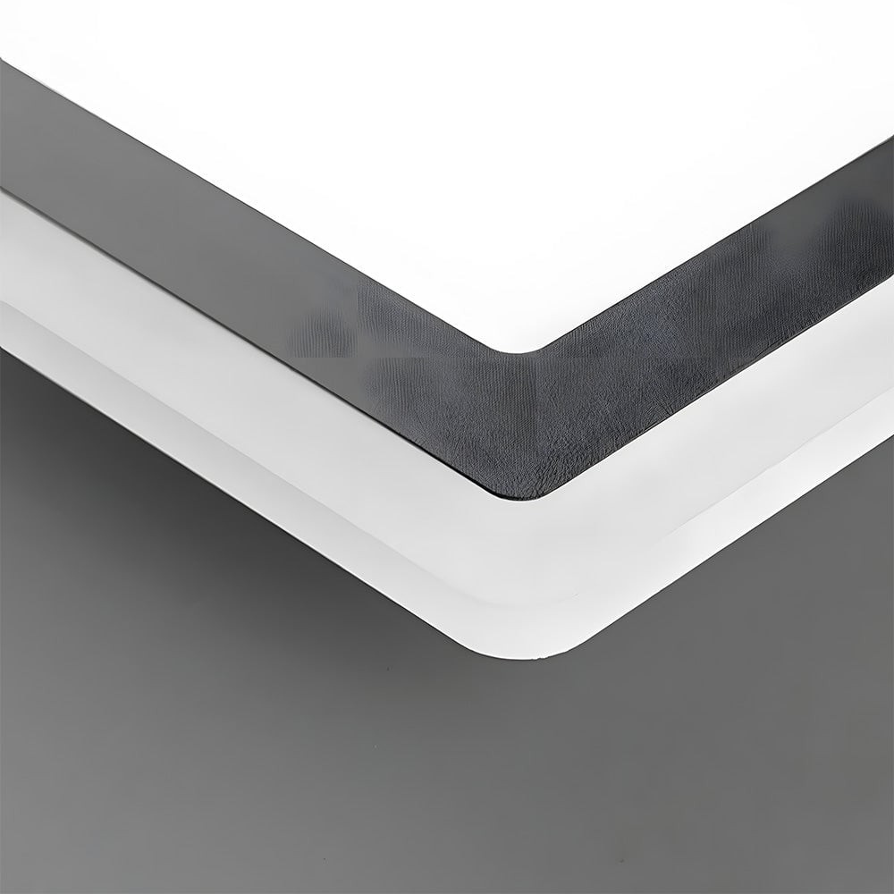 リビングルームに最適なシンプルなデザインのアクリル製フラッシュマウント天井ランプ