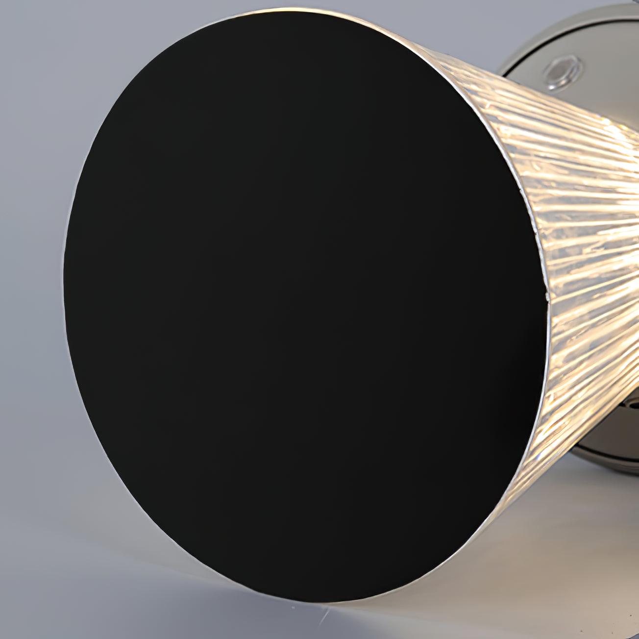 リブ付きアクリル内蔵バッテリーテーブルランプ