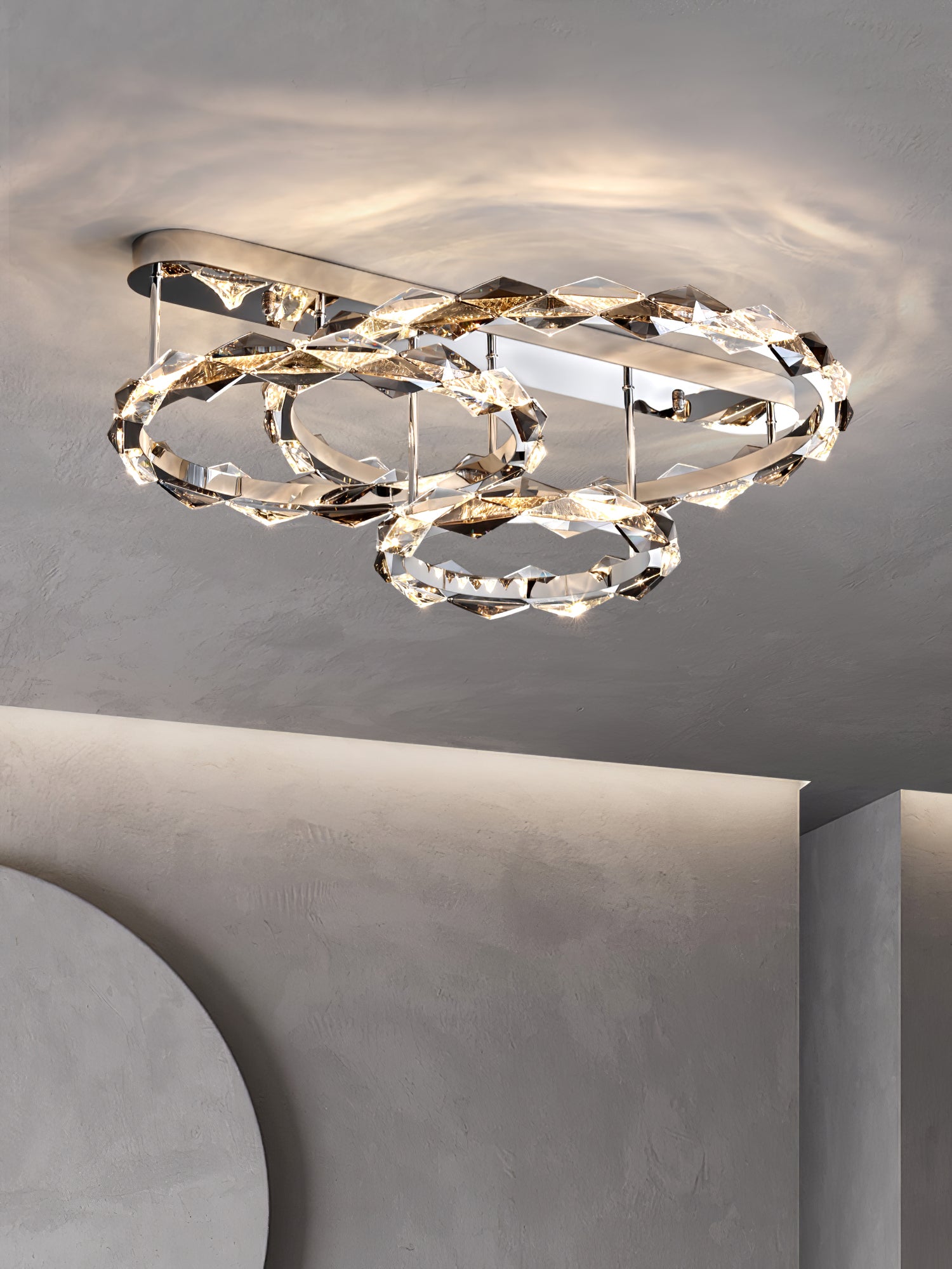 Rhombus Crystal Ceiling Lamp
