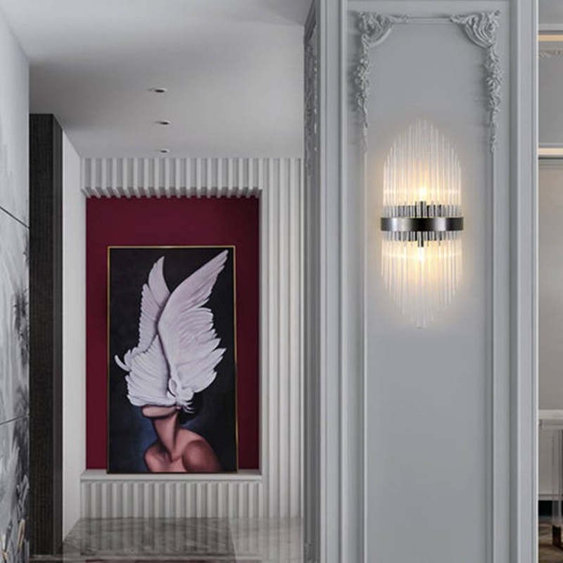 モダンで豪華なクリスタルウォールランプ