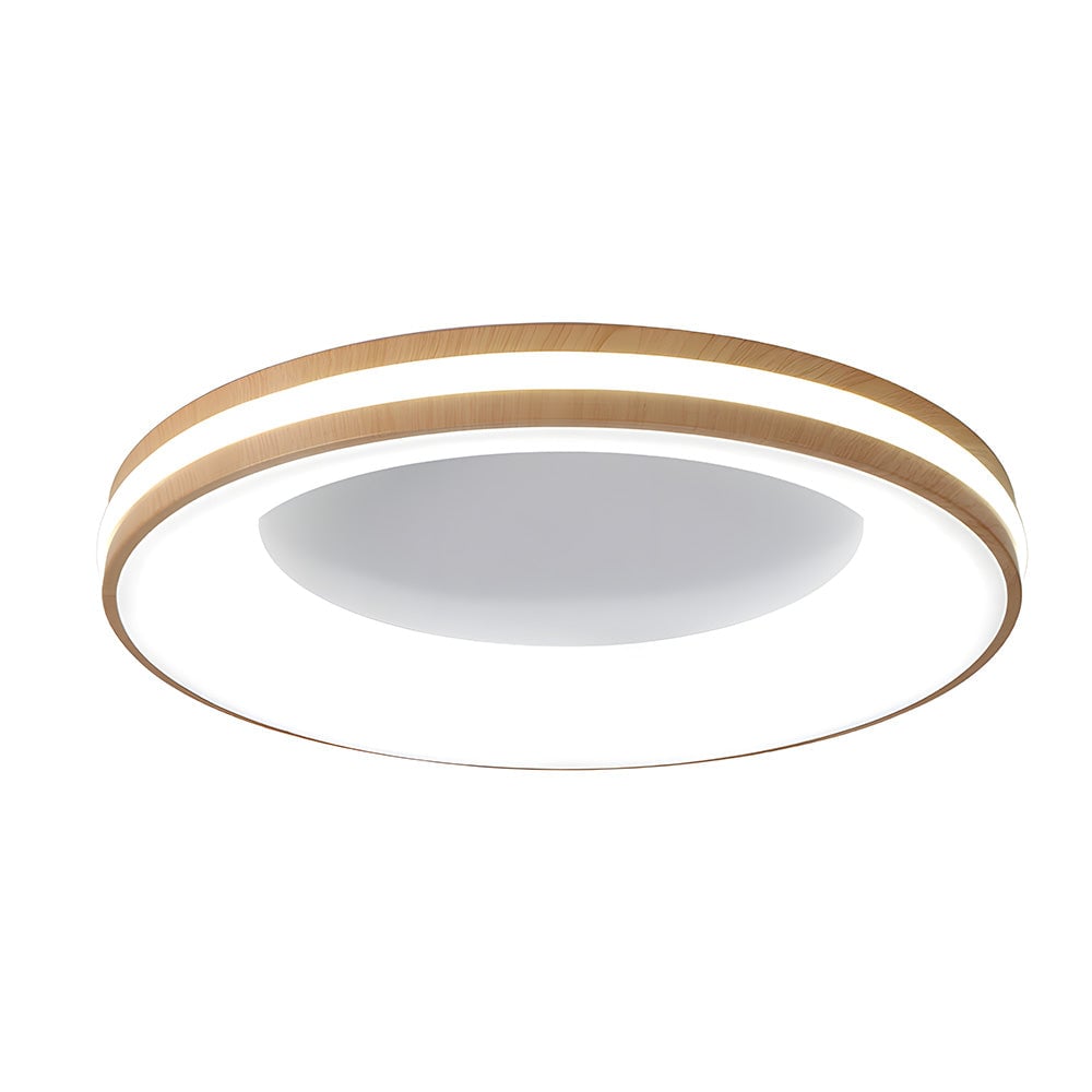 寝室に最適な、モダンでシンプルな鉄製の円形天井照明器具