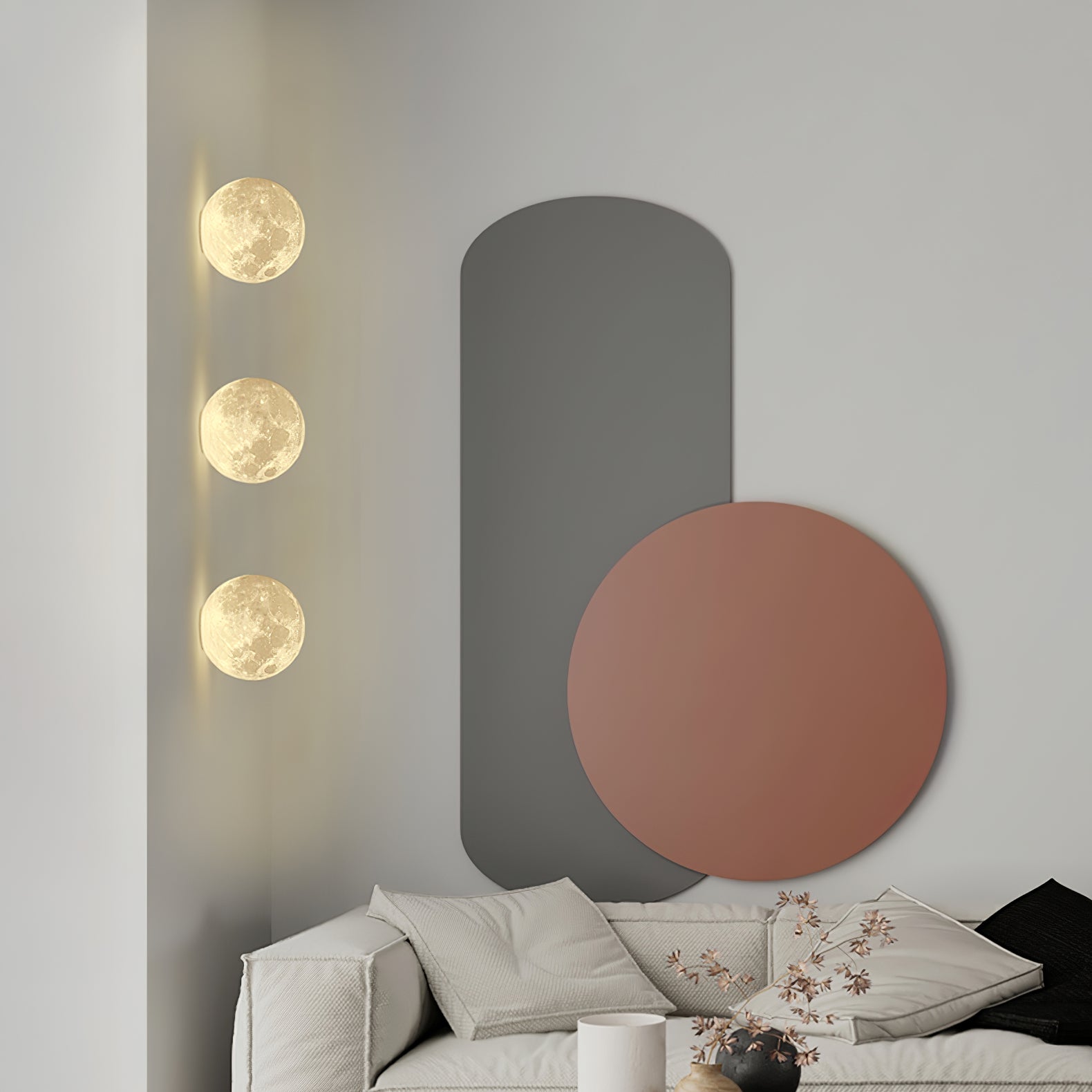 Hemisphere Moon Wall Lamp