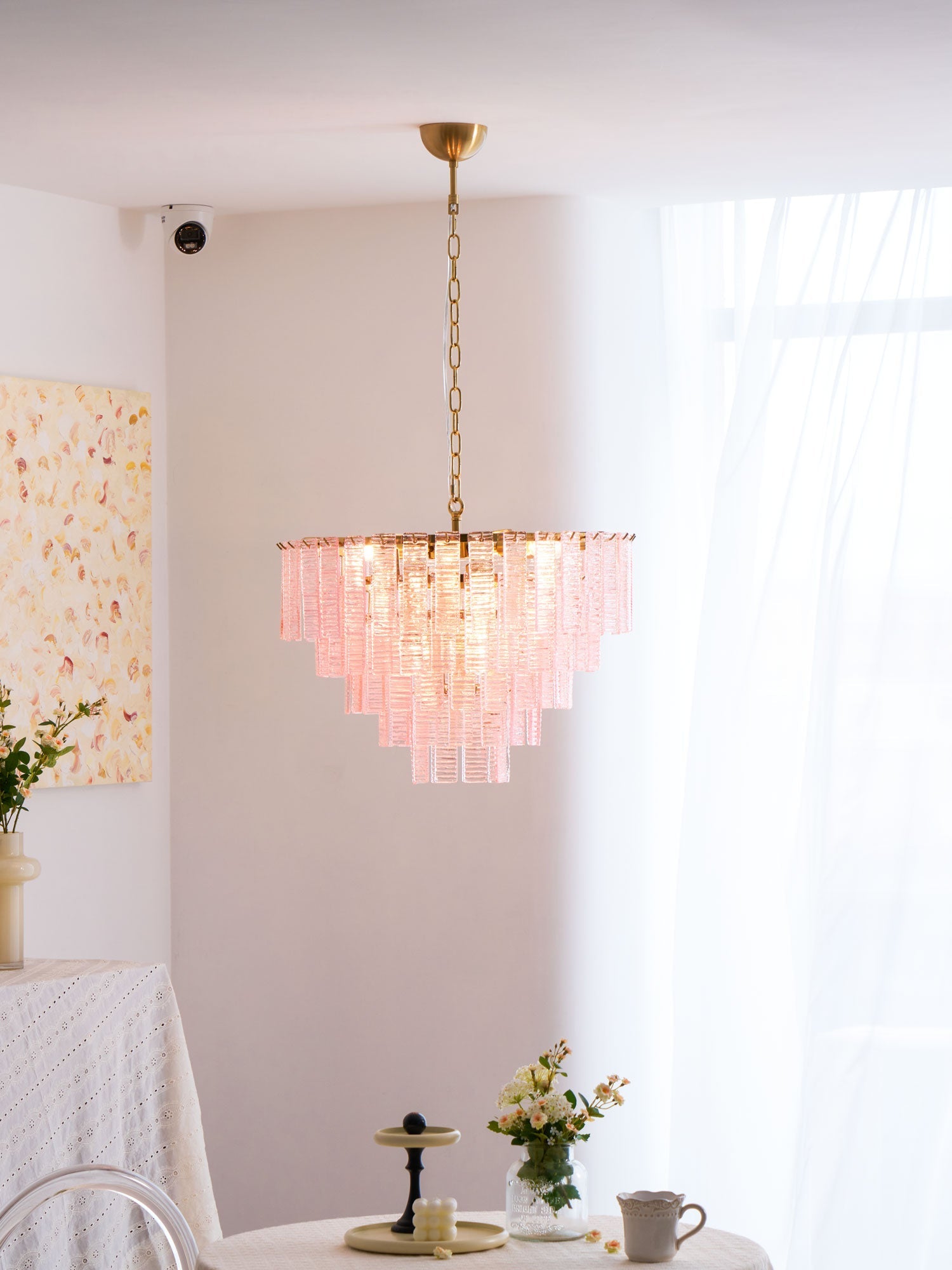 Opalora Pink Chandelier