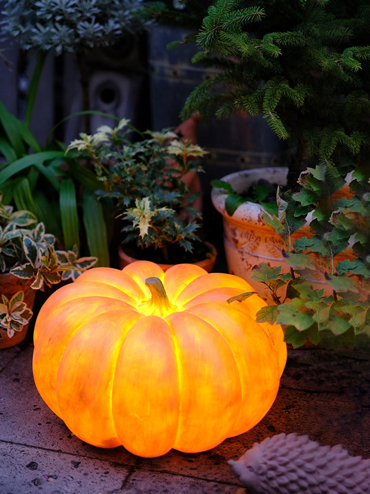 パンプキン樹脂テーブルランプ