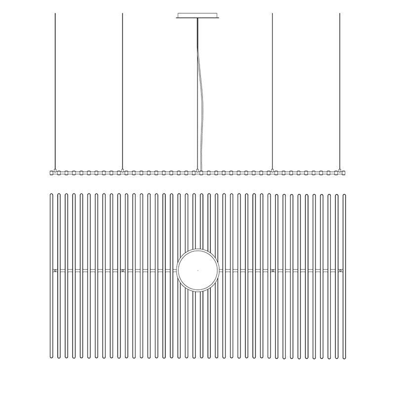ピアノキー ブラックシャンデリア