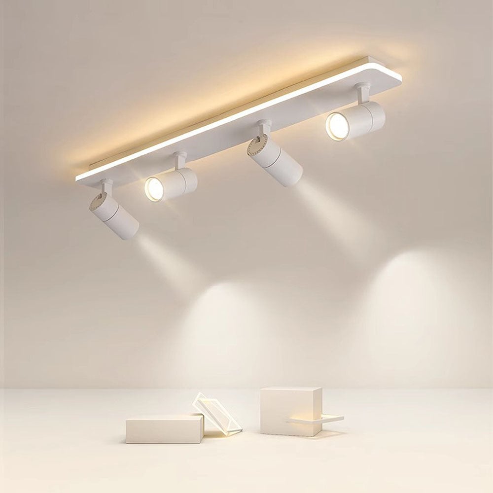 キッチン用のシンプルなトラック天井（白黒）