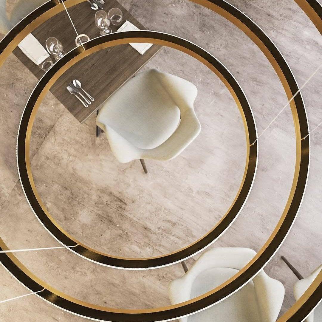 Ring Art Stairwell Chandelier