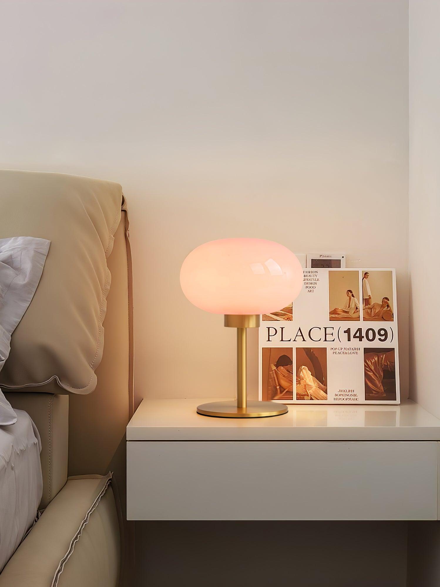 マシュマロ真鍮テーブルランプ