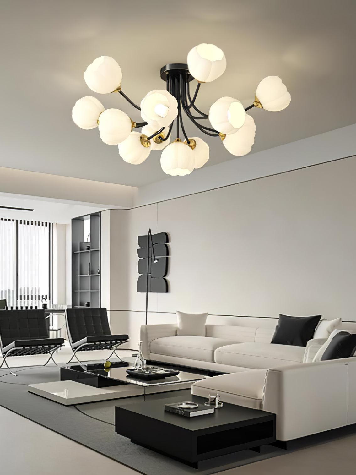 パンプキン真鍮シーリングランプ