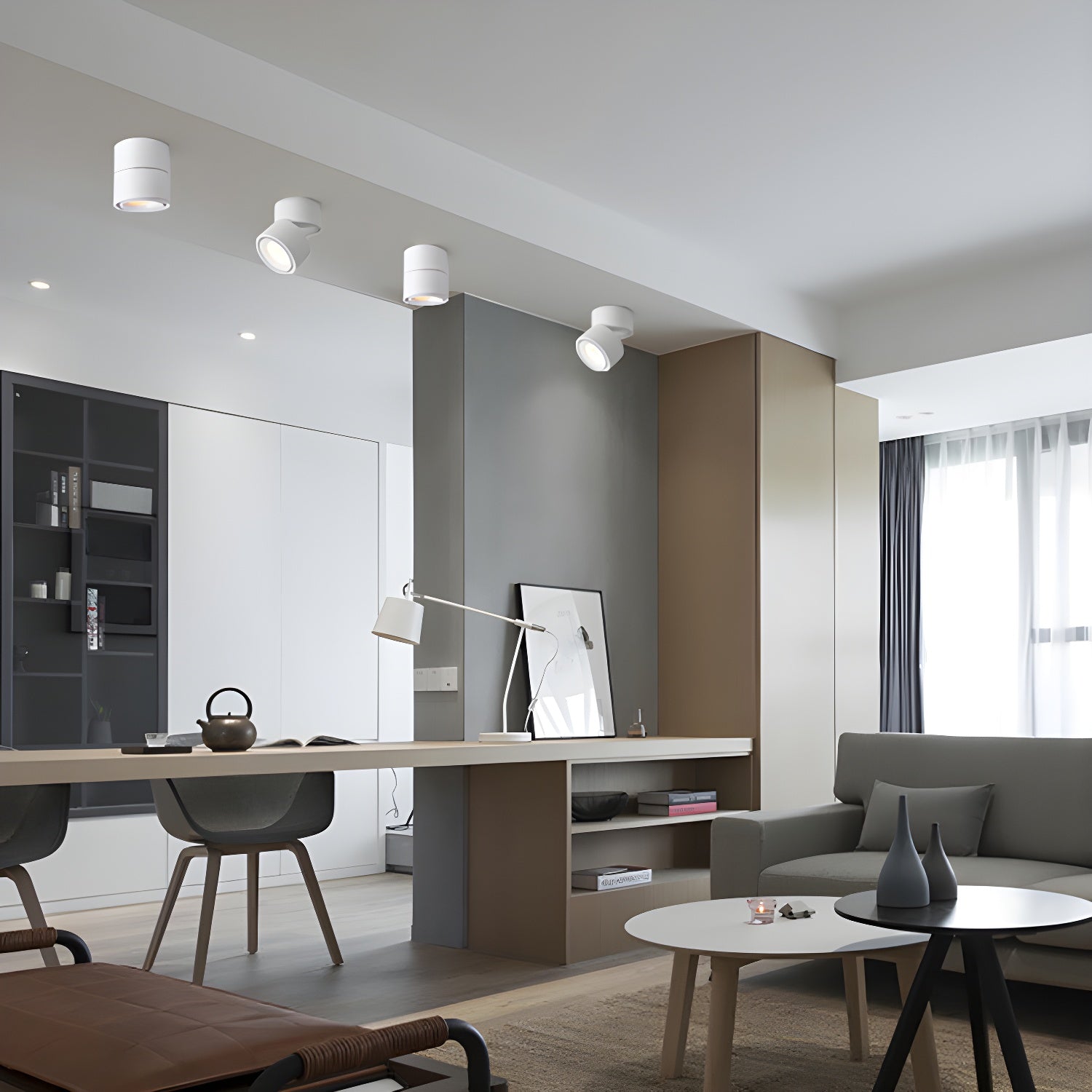 回転可能なスポットライトシーリングライト