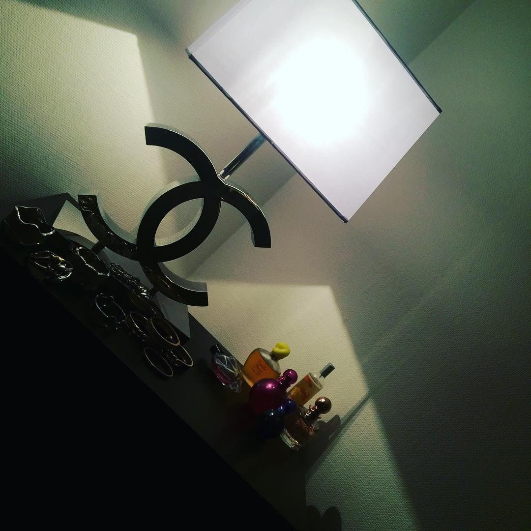 ステンレススチールテーブルライト