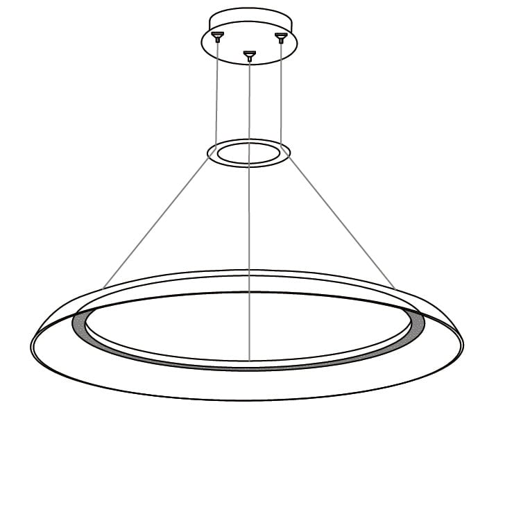 グラデーションサークルシャンデリア