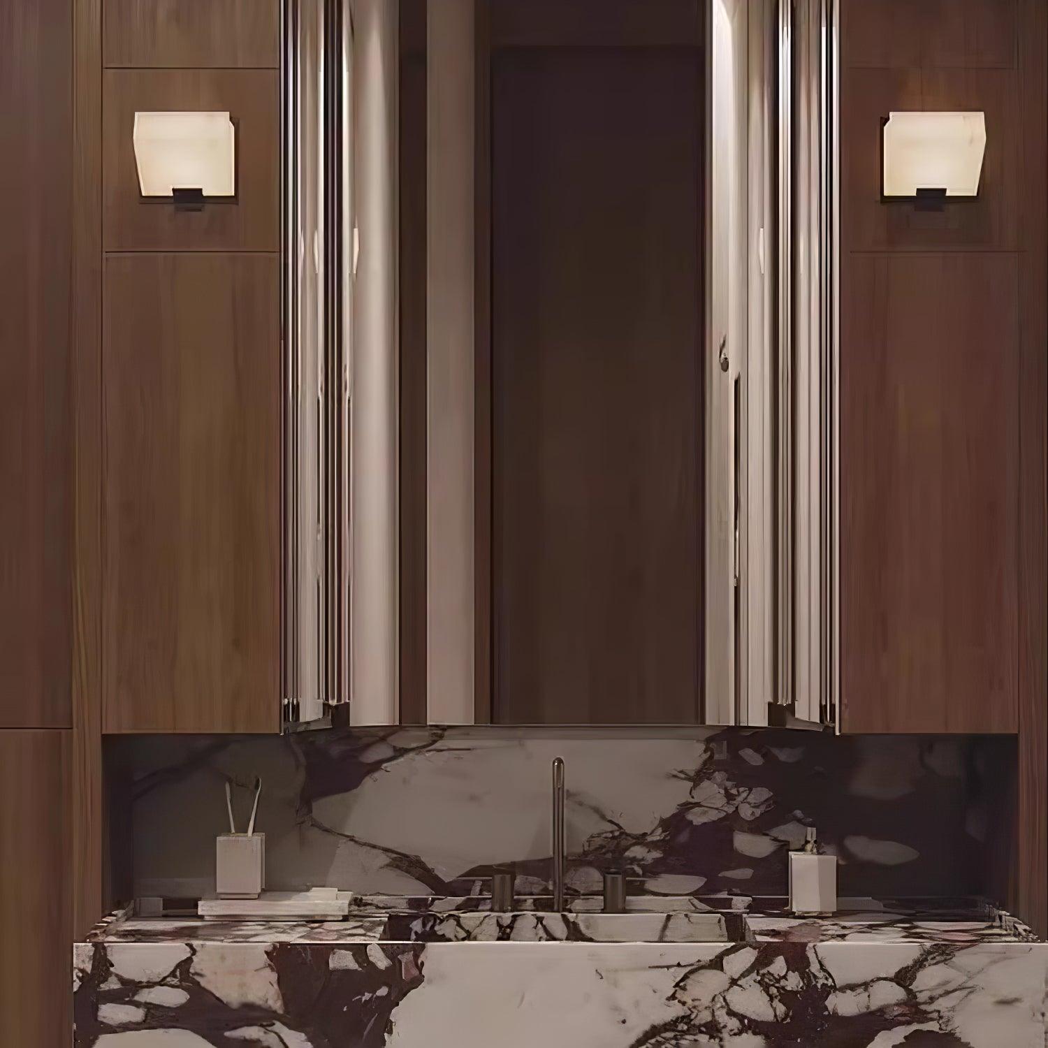 アラバスター階段ウォールランプ