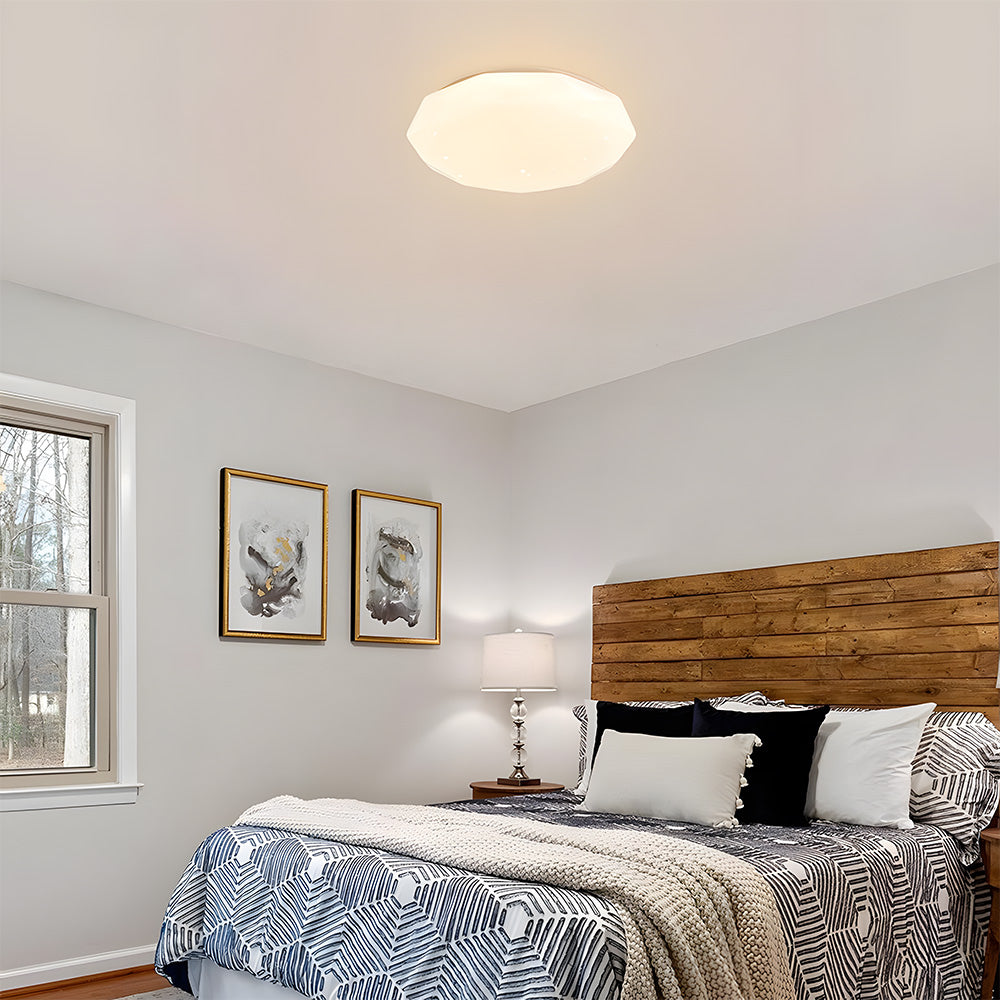 ユニークな星空アクリルフラッシュマウント寝室用シーリングライト