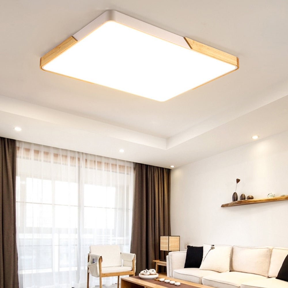 北欧モダン長方形LEDリビングルームシーリングライト