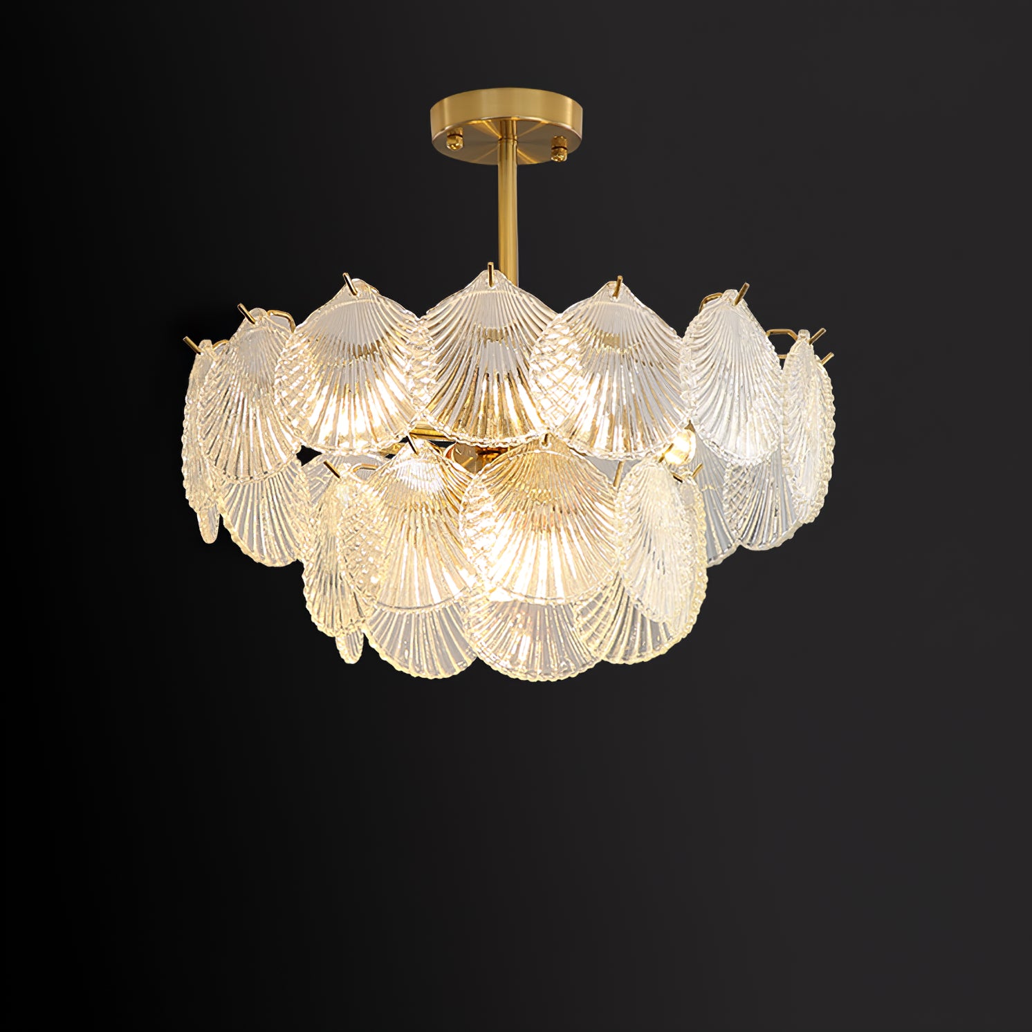 Shell Glass chandelier