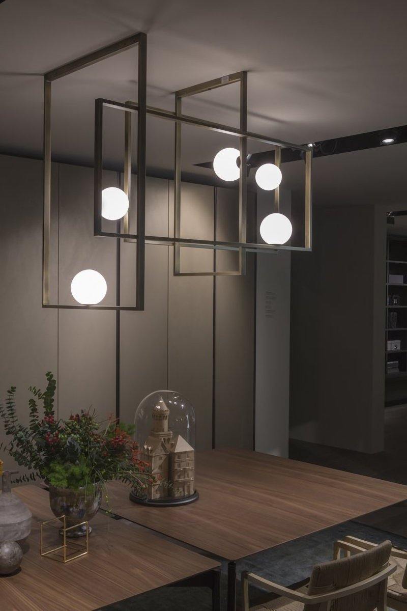 モンドリアンガラスシーリングライト