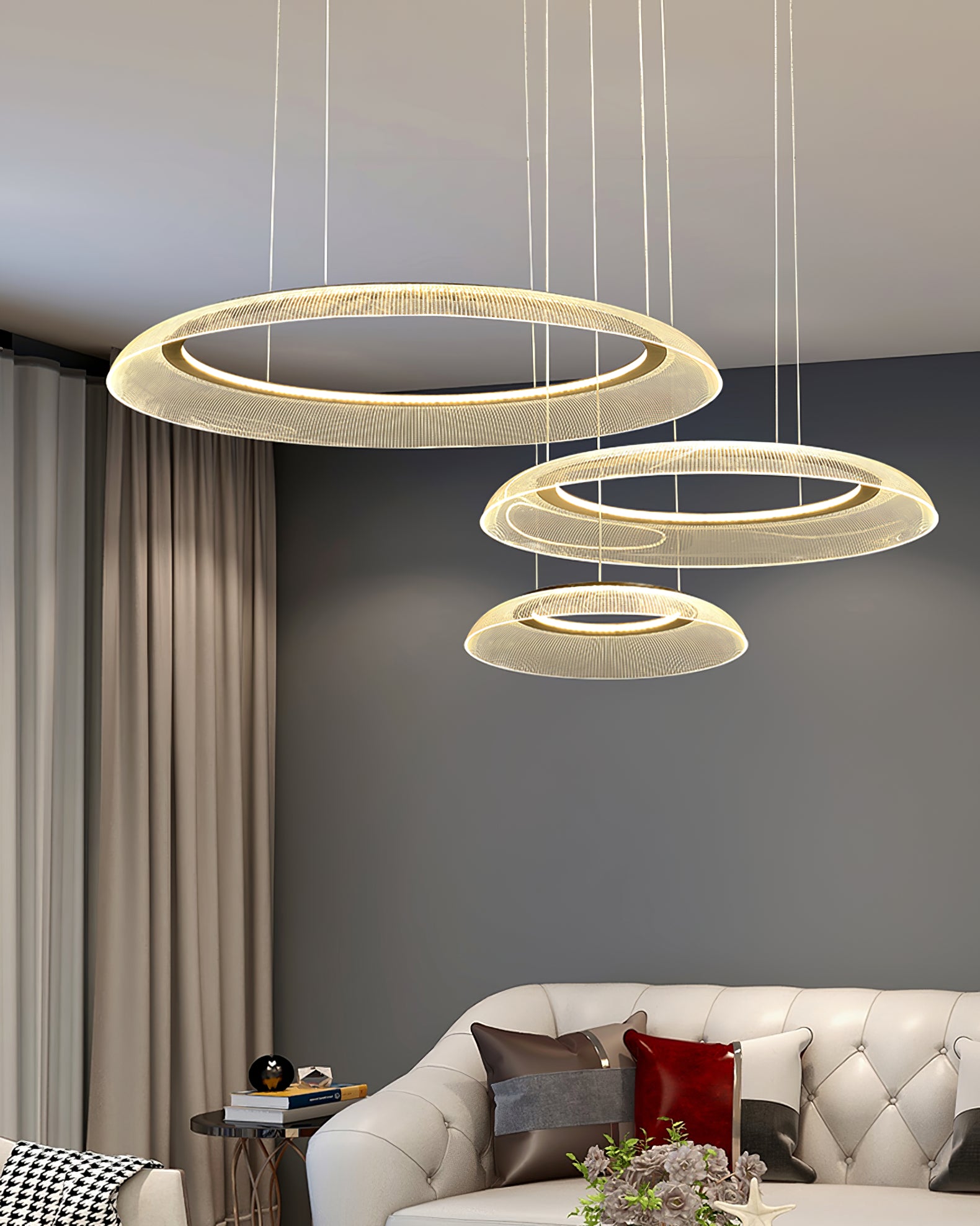 Graduated Circle Chandelier
